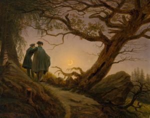 Two Men Contemplating the Moon - Caspar David Friedrich